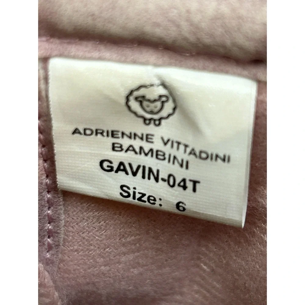 Adrienne Vittadini Bambini Boots Girls Size 6 Glitter Duck Rain Winter Shoes‎